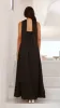 Caitie Strapless Scarf Maxi Dress - Black sold by Billy J