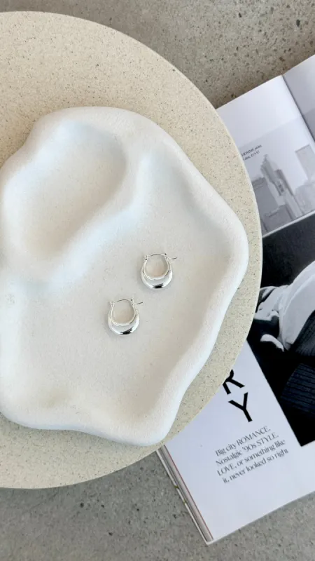 Varana Hoop Earrings - Silver sold by Billy J