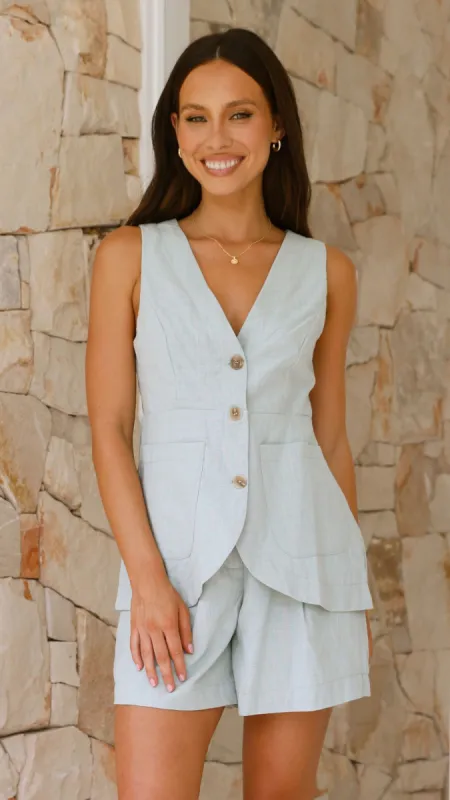 Gloria Vest - Sage sold by Billy J