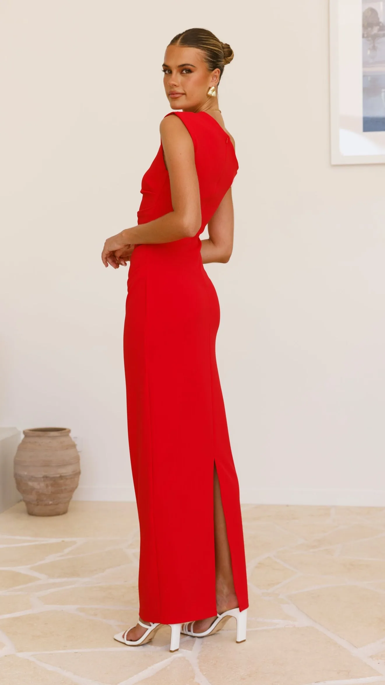 Honey Maxi Dress - Red/Pink sold by Billy J product image thumbnail 2