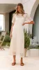 Saisha Crochet Maxi Dress - Beige sold by Billy J