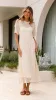 Saisha Crochet Maxi Dress - Beige sold by Billy J