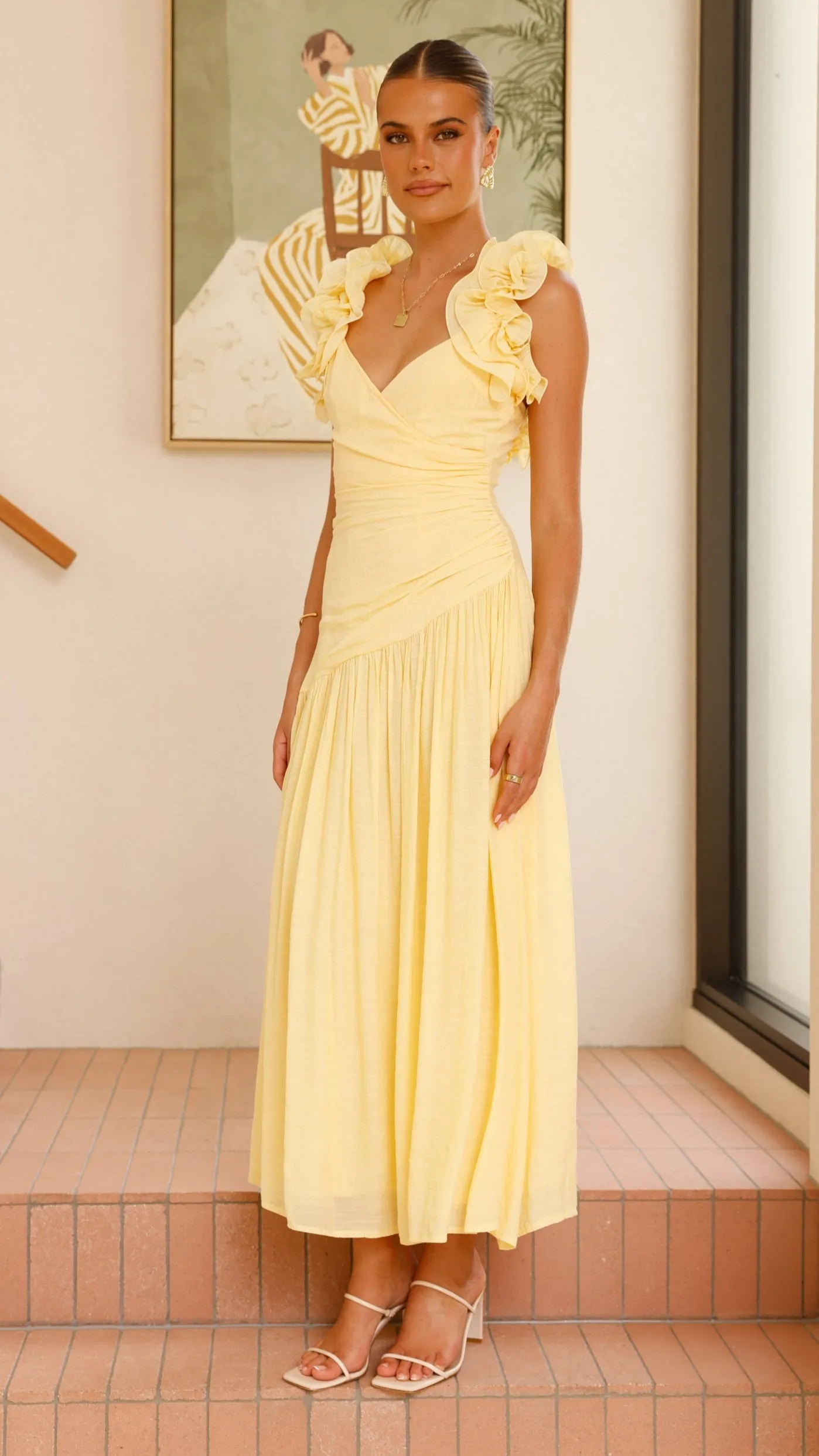 Alma Maxi Dress - Yellow sold by Billy J product image thumbnail 3