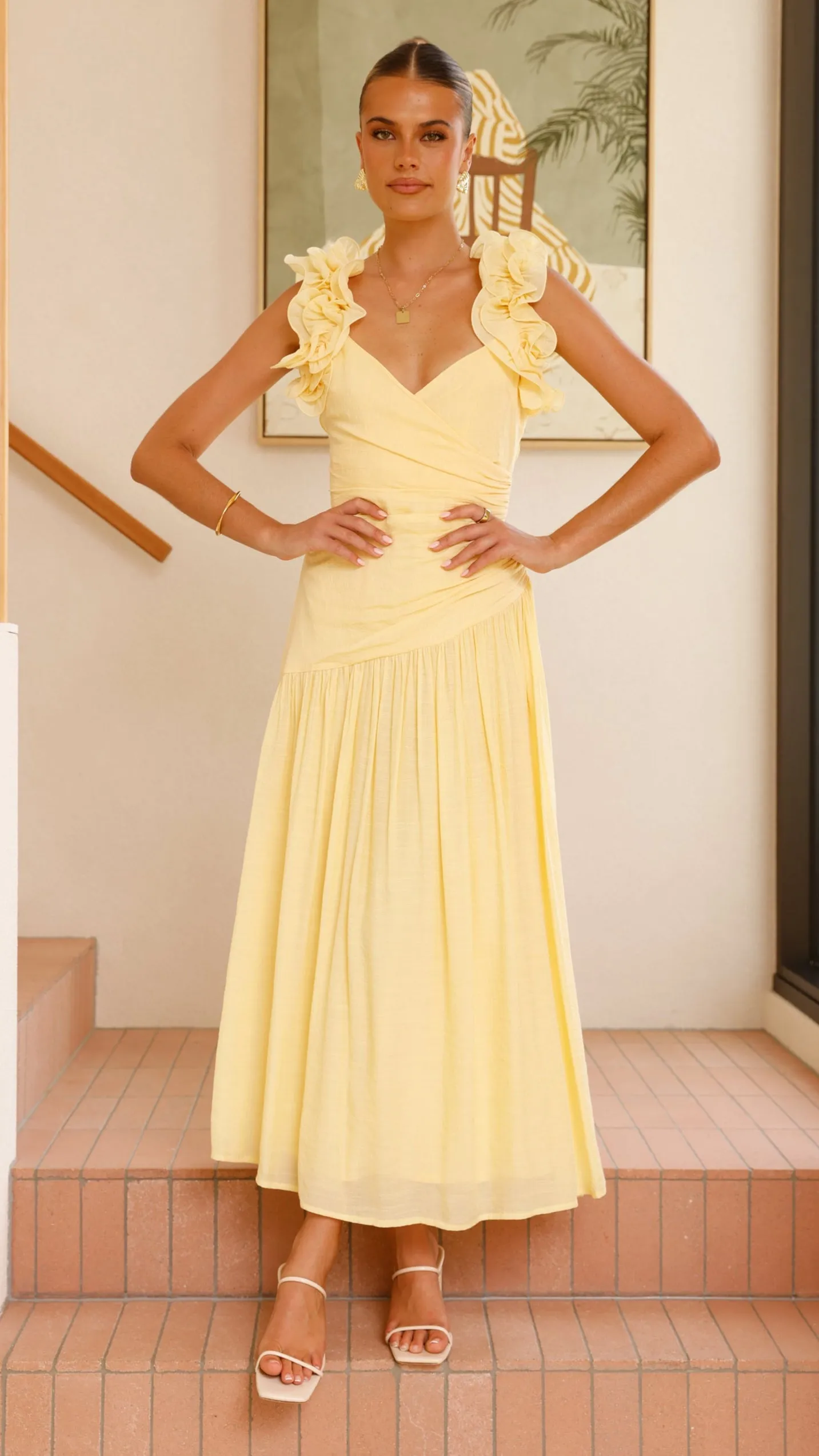 Alma Maxi Dress - Yellow sold by Billy J product image thumbnail 4