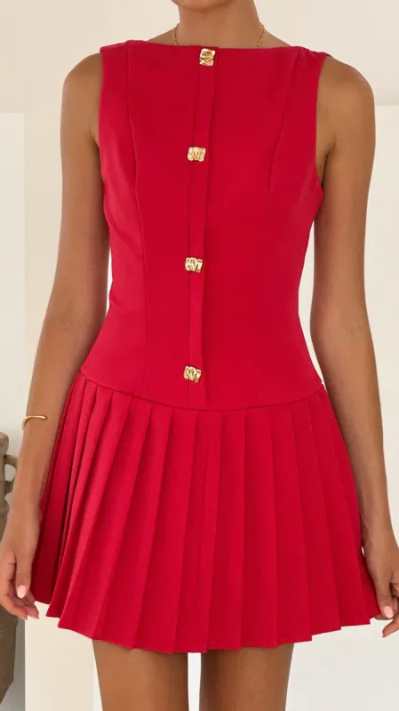 Vesperus Mini Dress - Red sold by Billy J