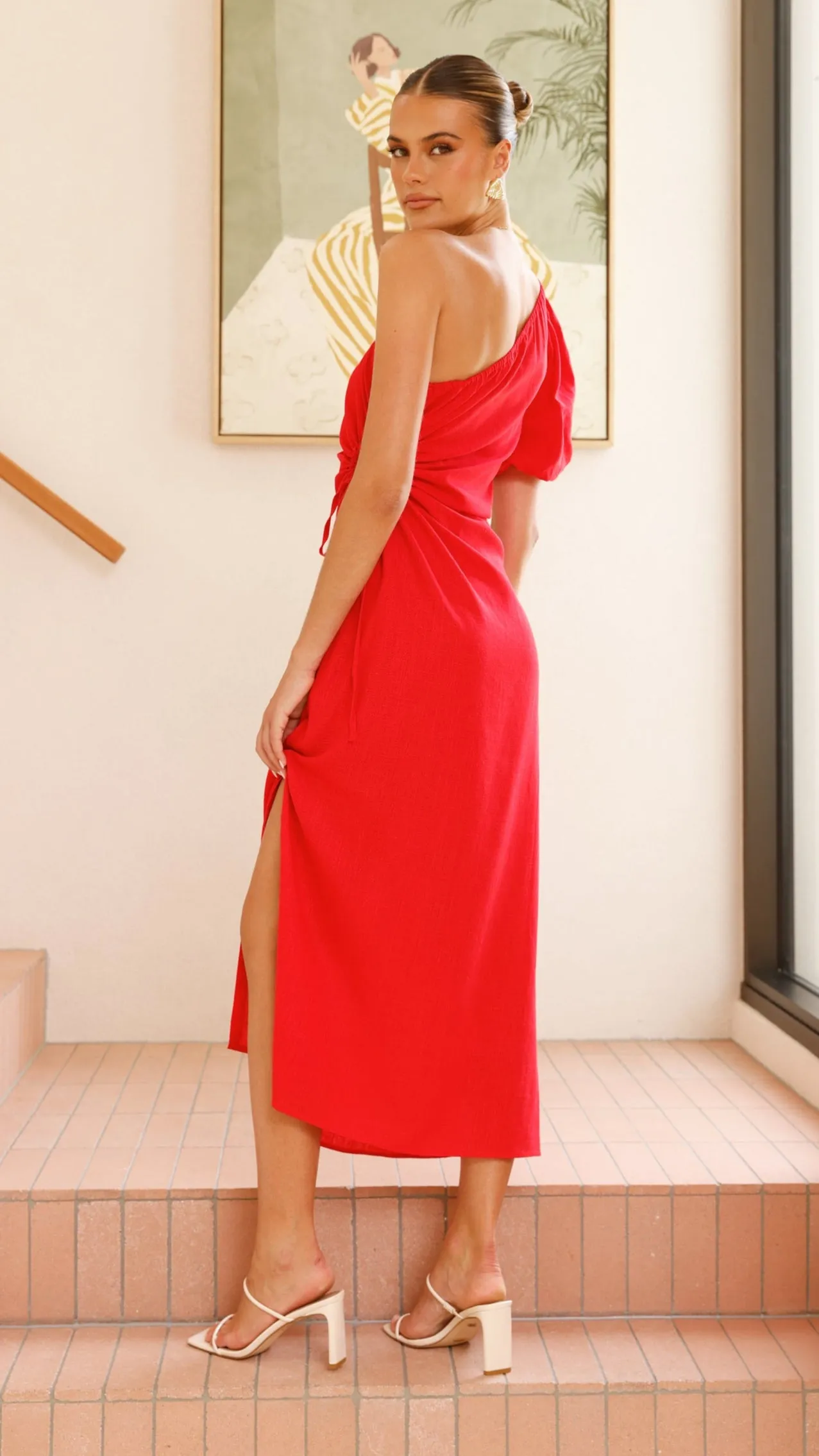 Suzie Midi Dress - Red sold by Billy J product image thumbnail 2