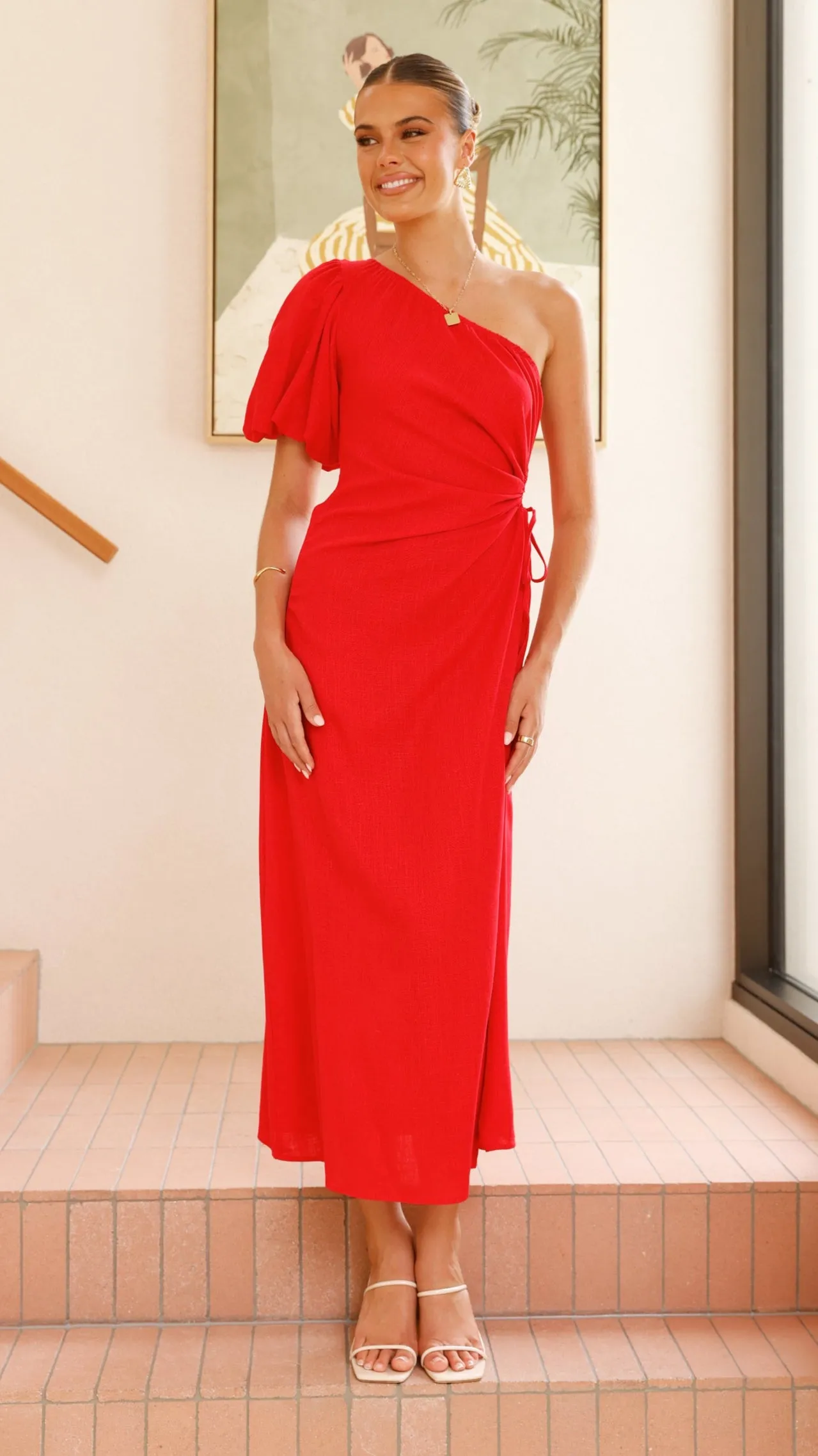 Suzie Midi Dress - Red sold by Billy J product image thumbnail 4