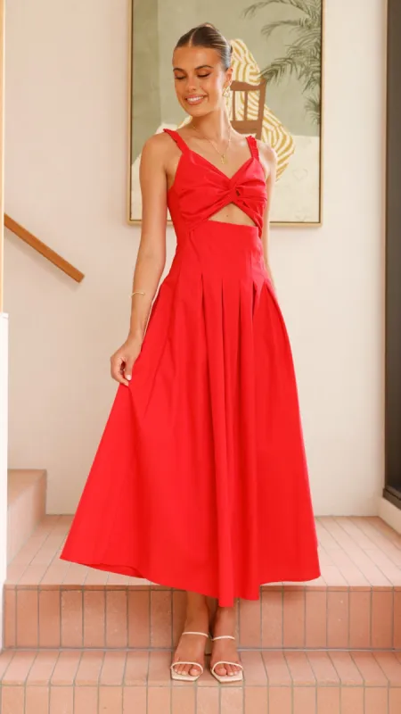 Bryce Maxi Dress - Red sold by Billy J