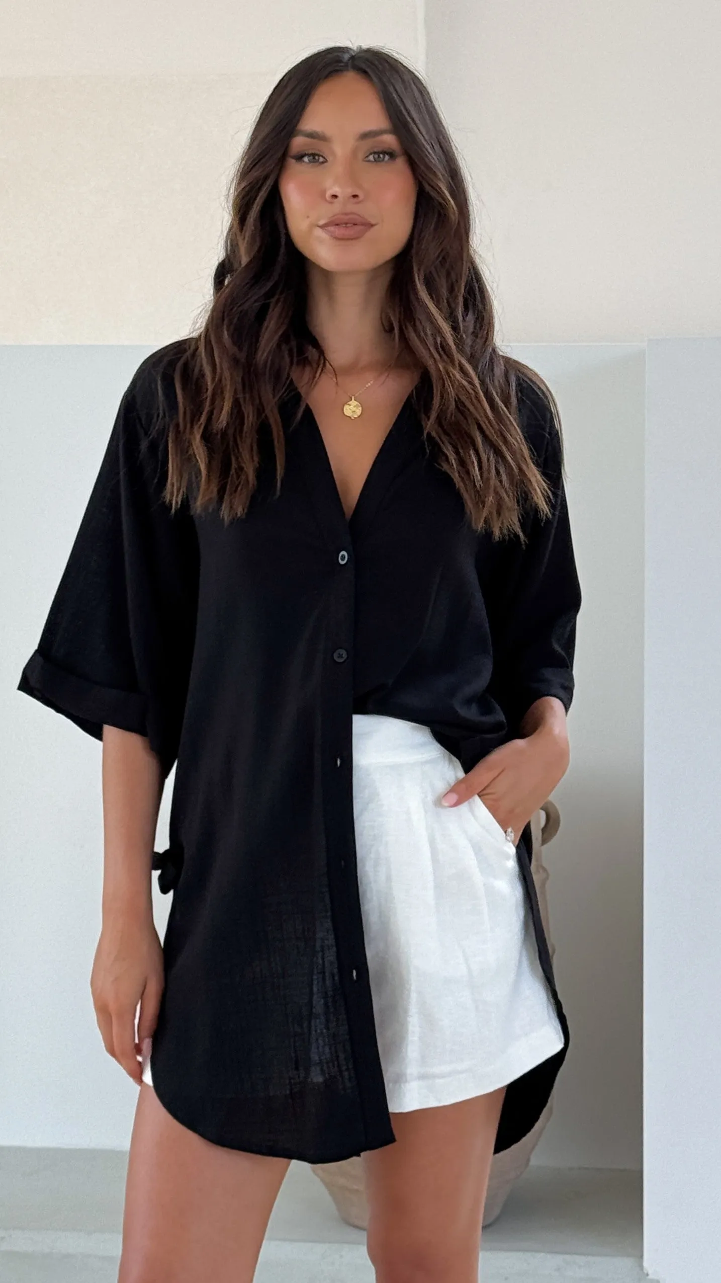 Samson Button Up Shirt - Black sold by Billy J product image thumbnail 4