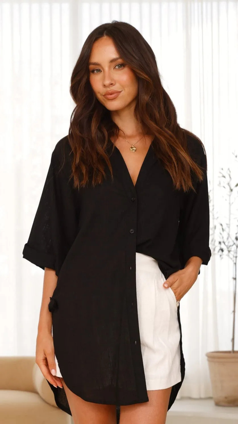 Samson Button Up Shirt - Black sold by Billy J