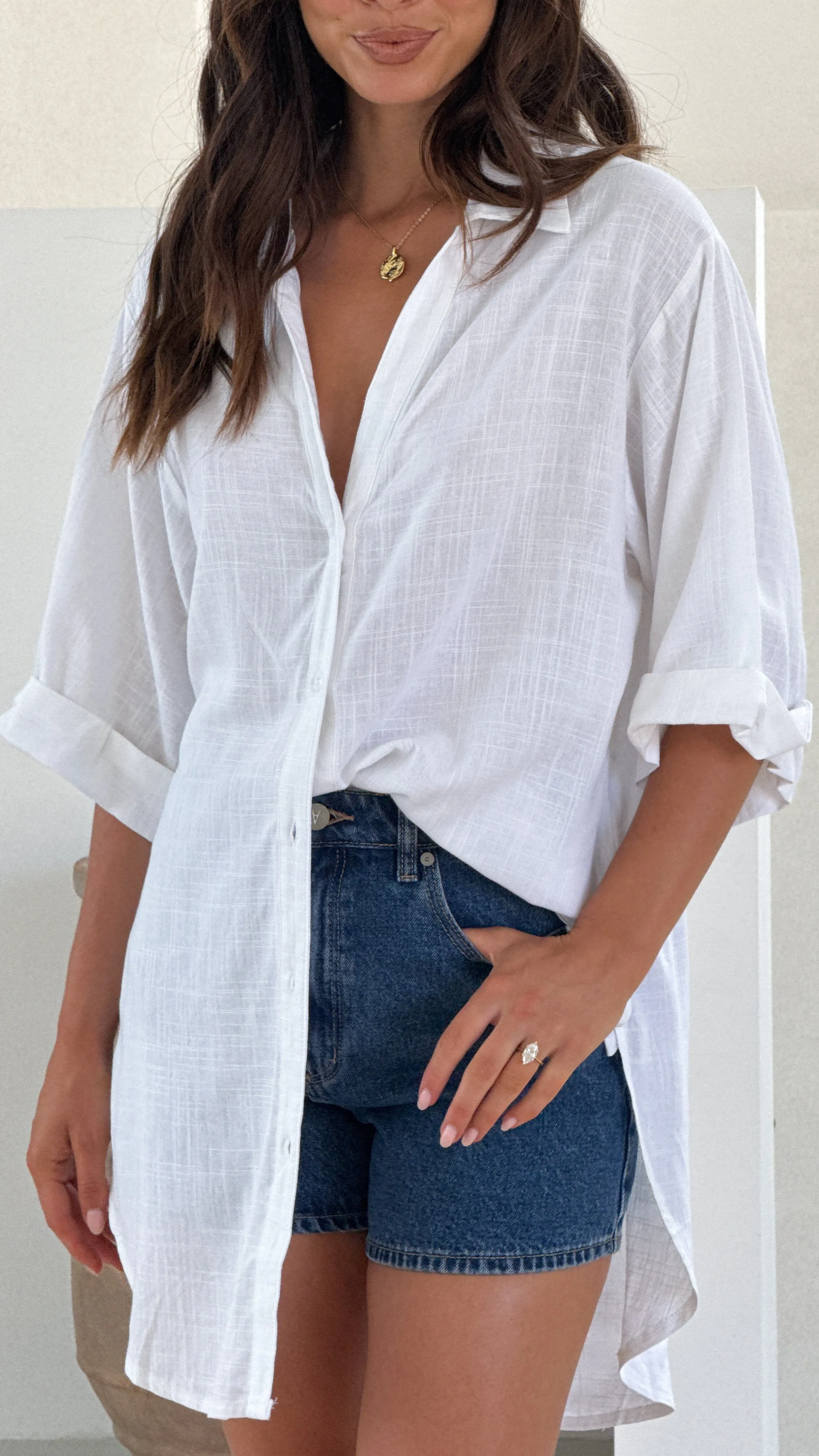 Samson Button Up Shirt - White sold by Billy J product image thumbnail 4