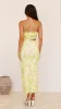 Zinnia Midi Dress - Yellow/White sold by Billy J