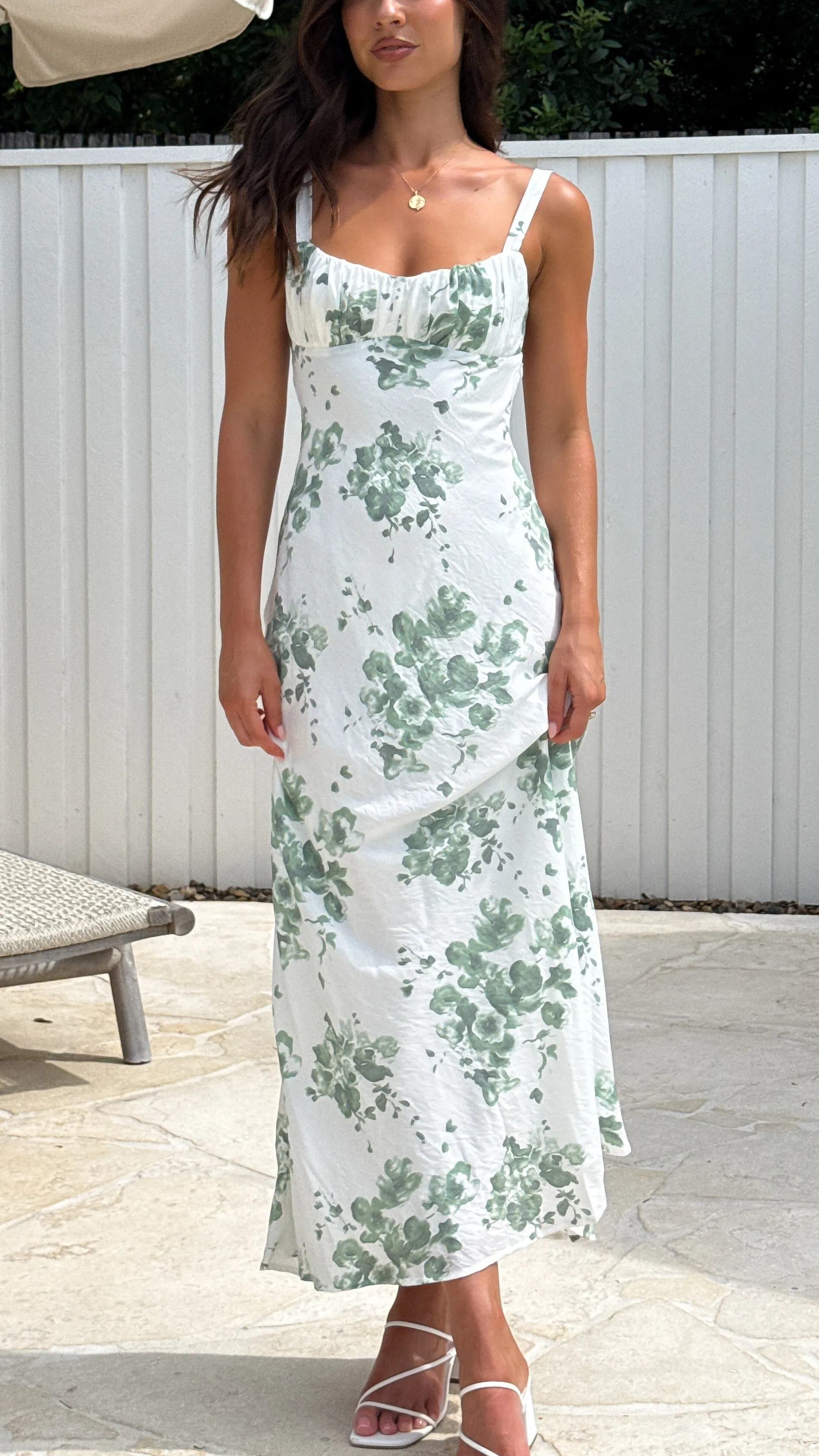 Margo Midi Dress - Green Floral sold by Billy J product image thumbnail 5