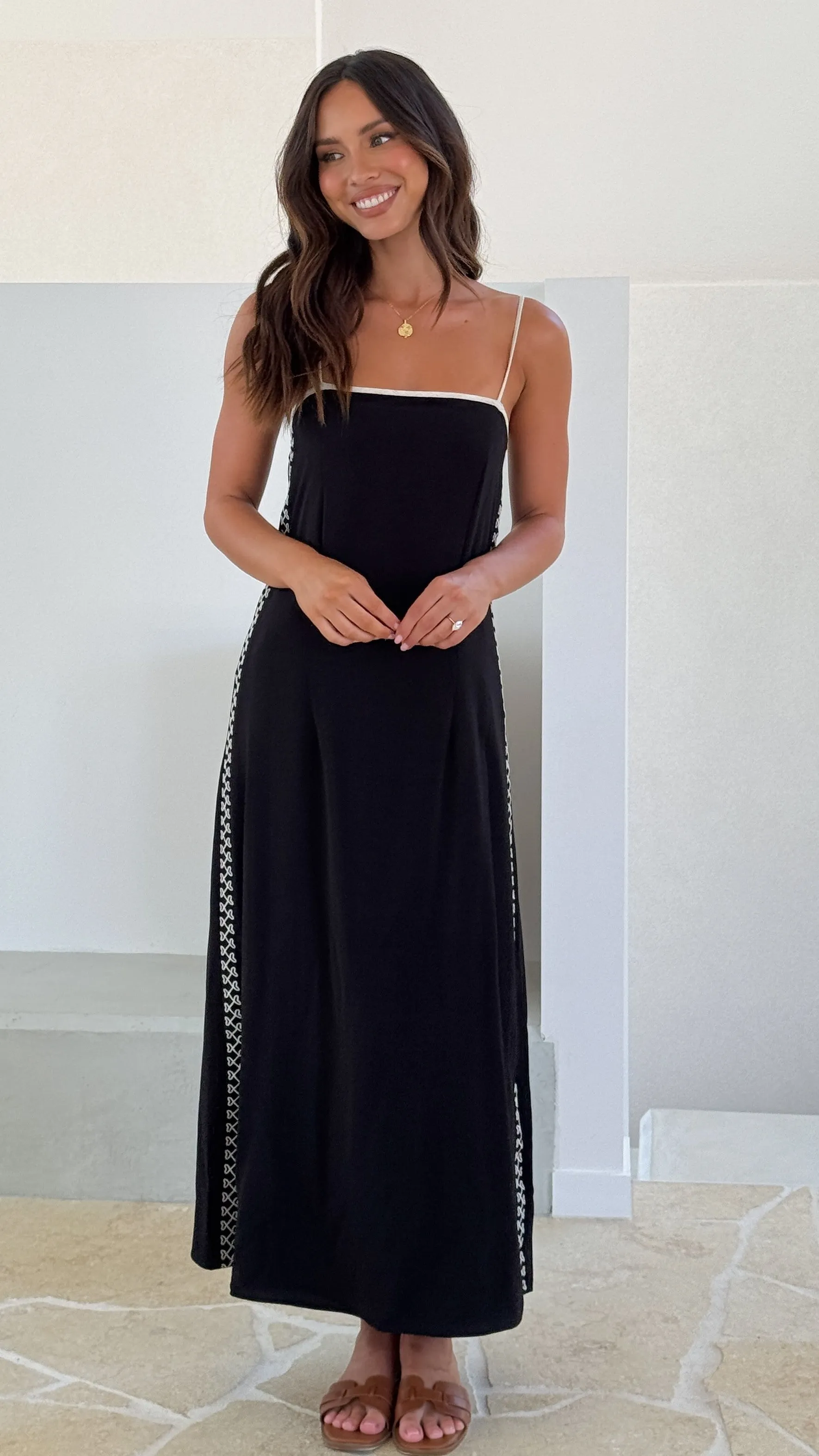 Aisha Maxi Dress - Black sold by Billy J product image thumbnail 4