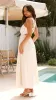 Zavory Maxi Dress - Oat / White sold by Billy J