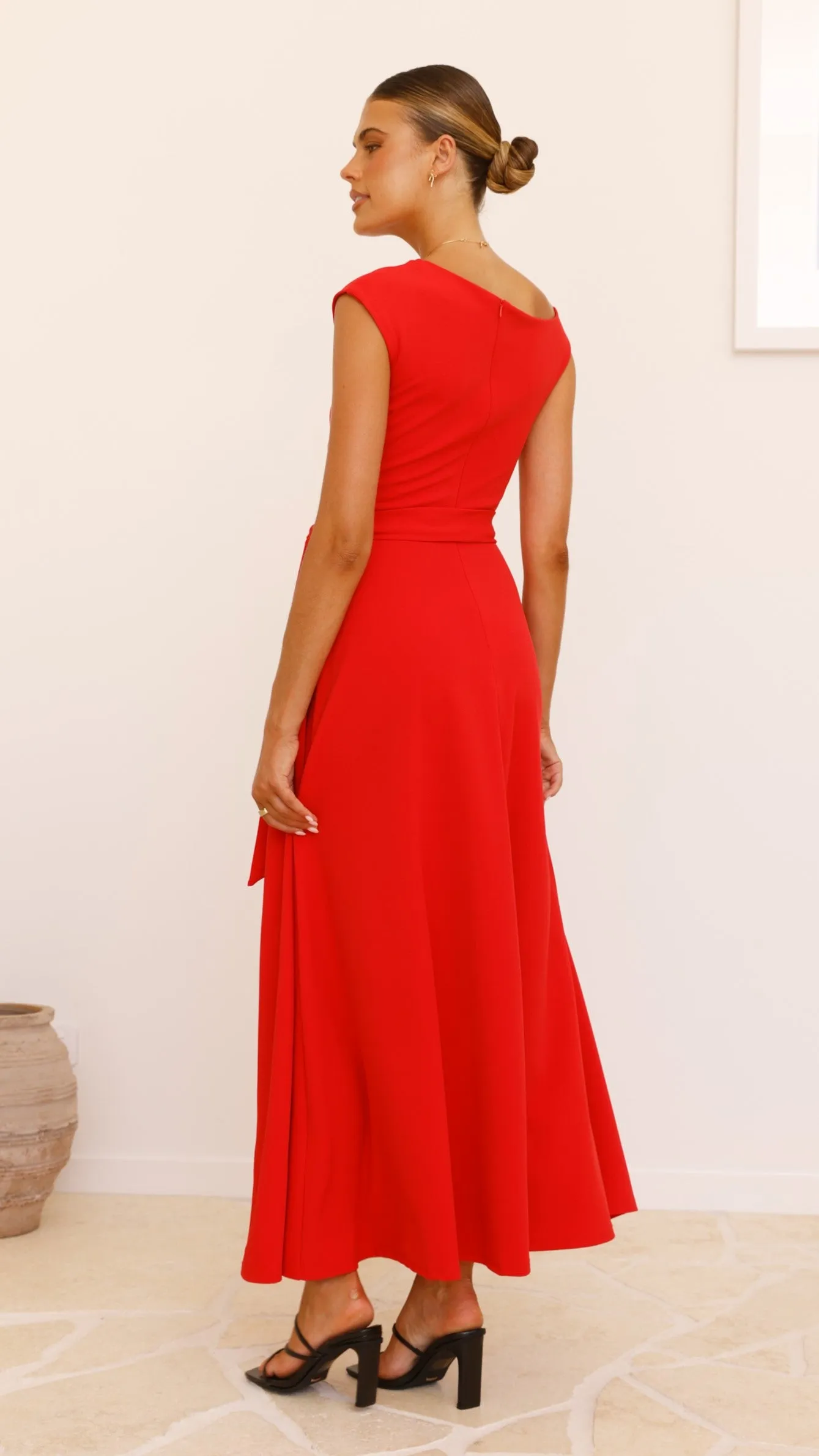 Gemma Maxi Dress - Red sold by Billy J product image thumbnail 3
