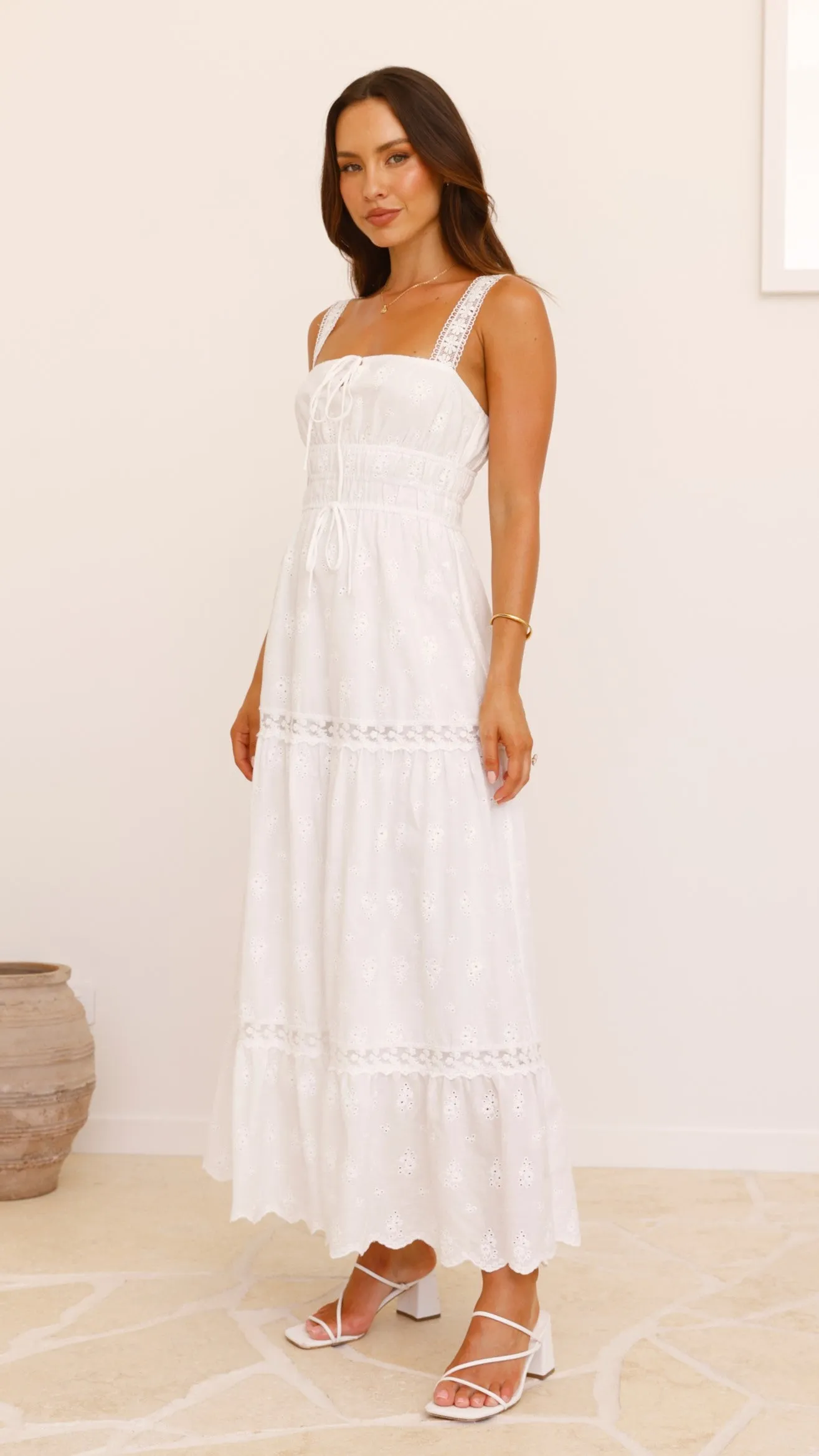 Avianna Maxi Dress - White sold by Billy J product image thumbnail 5