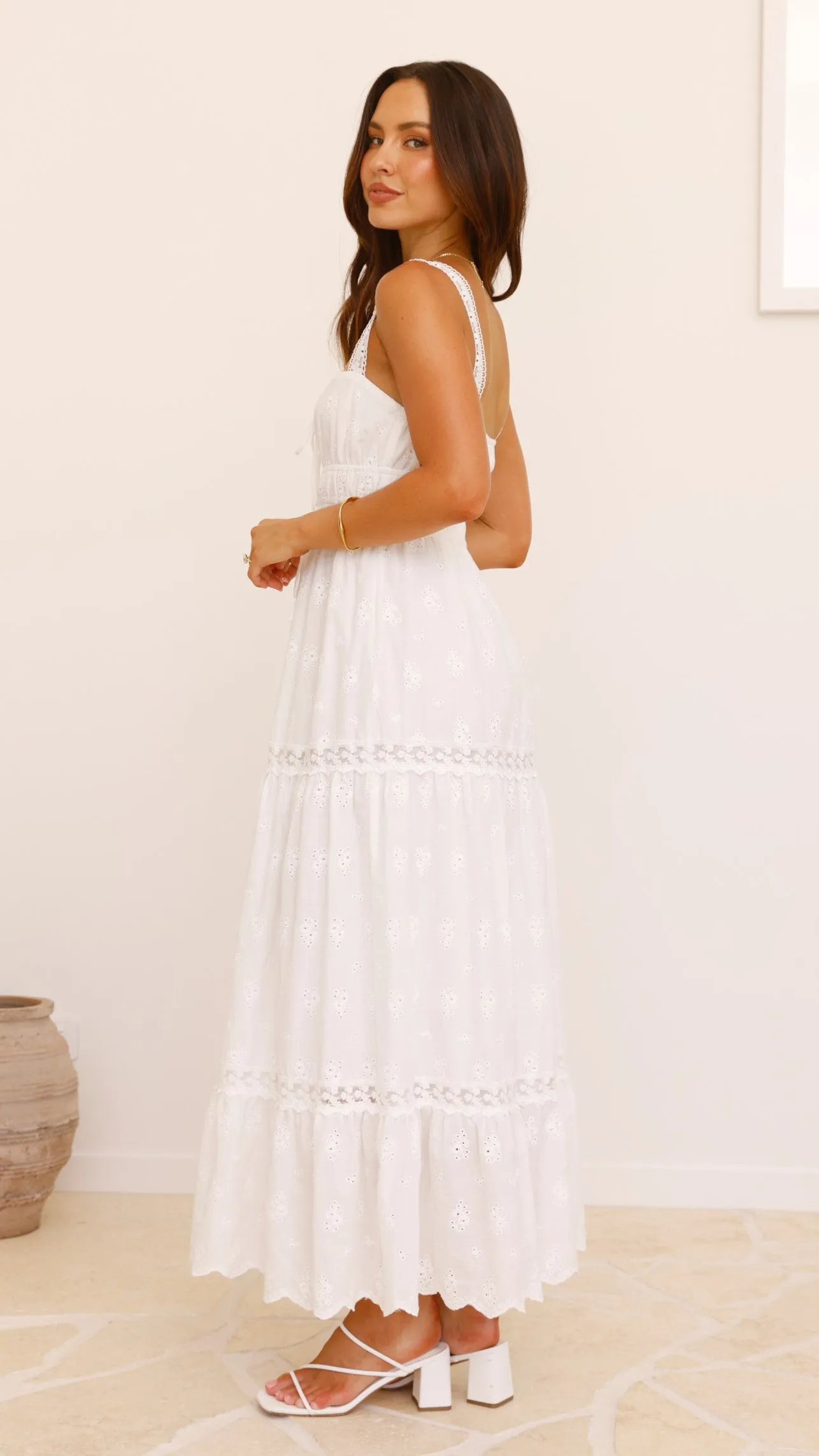 Avianna Maxi Dress - White sold by Billy J product image thumbnail 2