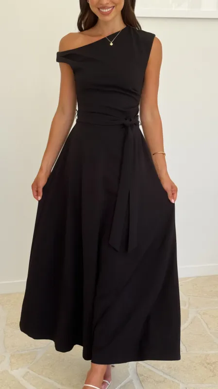 Gemma Maxi Dress - Black sold by Billy J