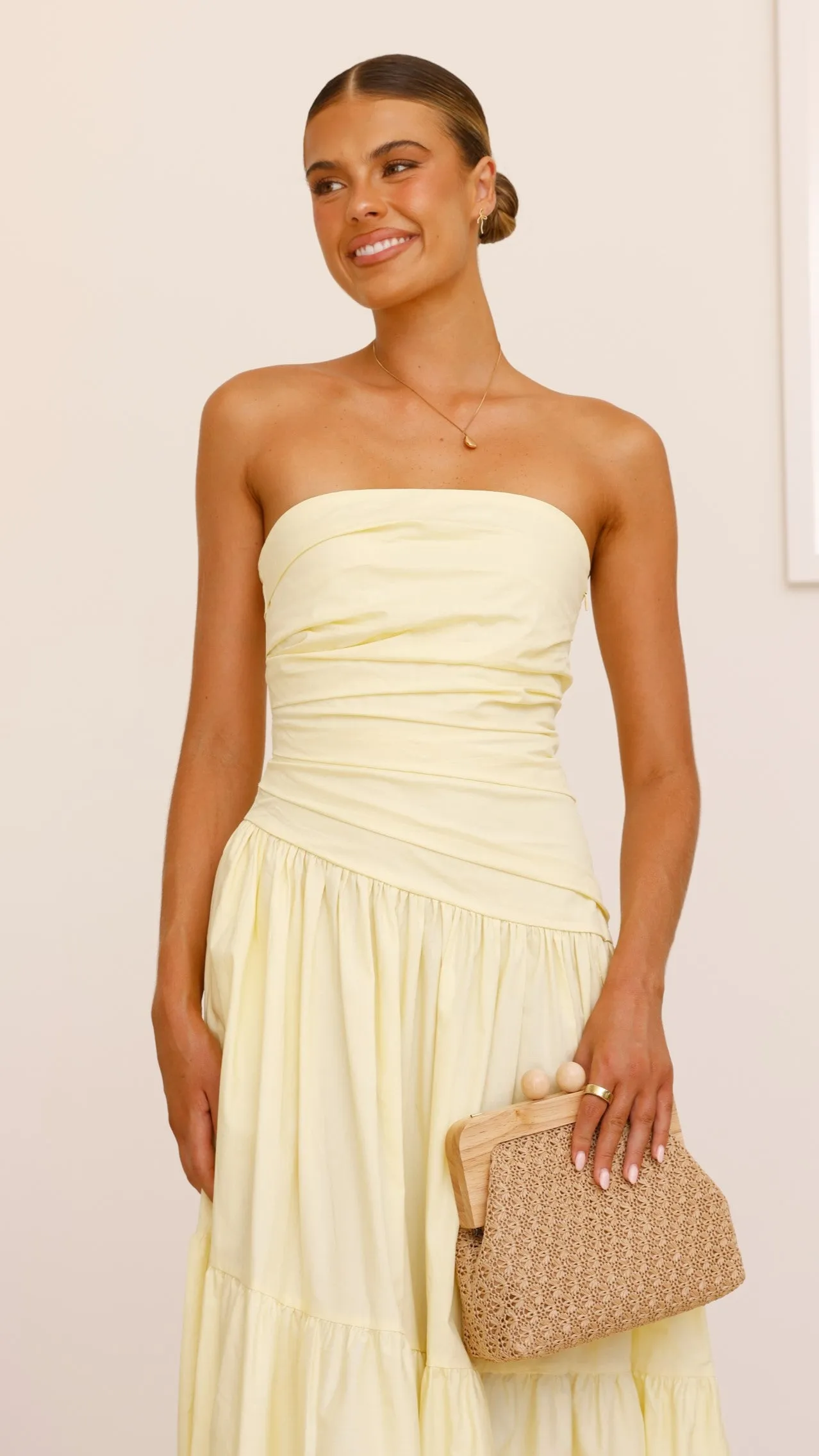 Lola Maxi Dress - Yellow sold by Billy J product image thumbnail 4