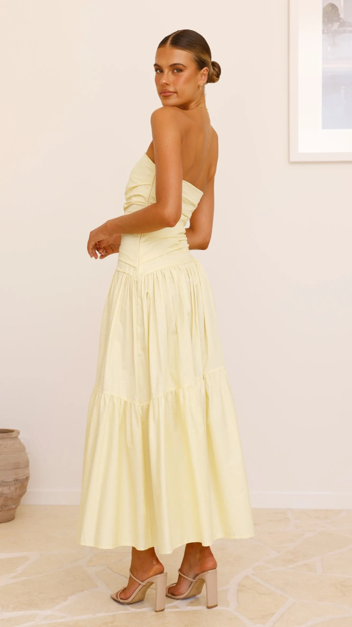 Lola Maxi Dress - Yellow sold by Billy J product image thumbnail 2