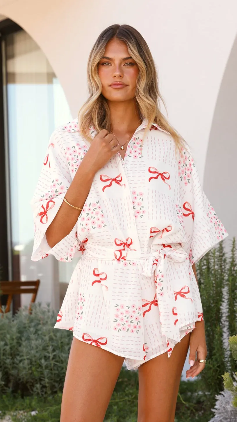 Alexandria Playsuit - Sweet Bow Pink sold by Billy J product image thumbnail 2