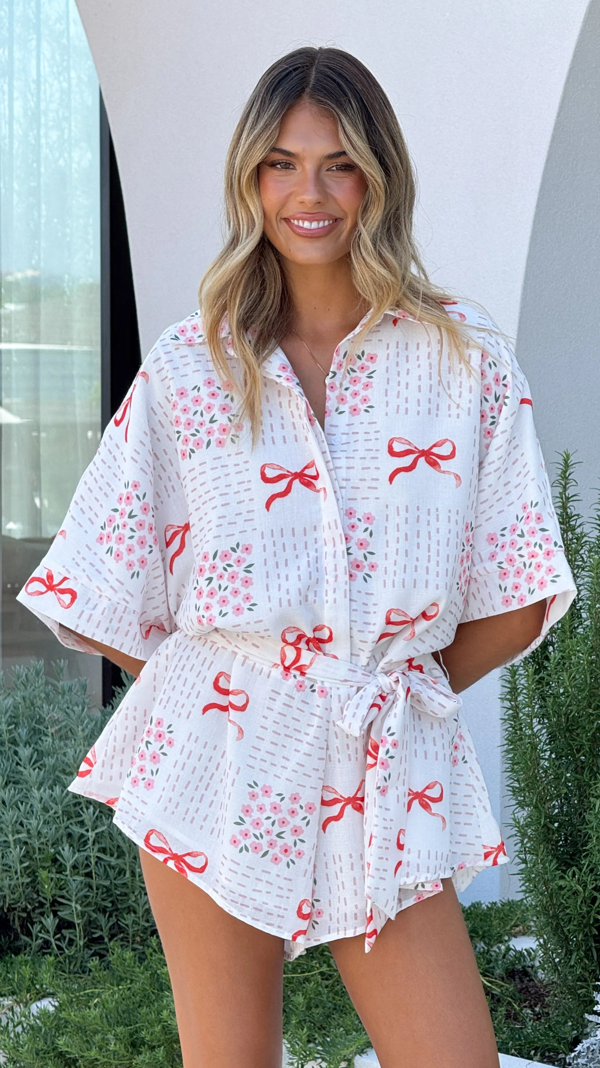 Alexandria Playsuit - Sweet Bow Pink sold by Billy J product image thumbnail 5