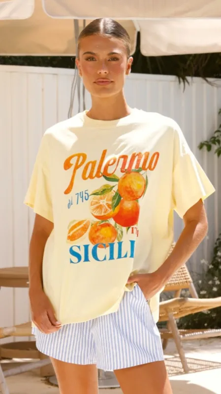 Palermo Shirt and Shorts Set - Yellow/Blue sold by Billy J