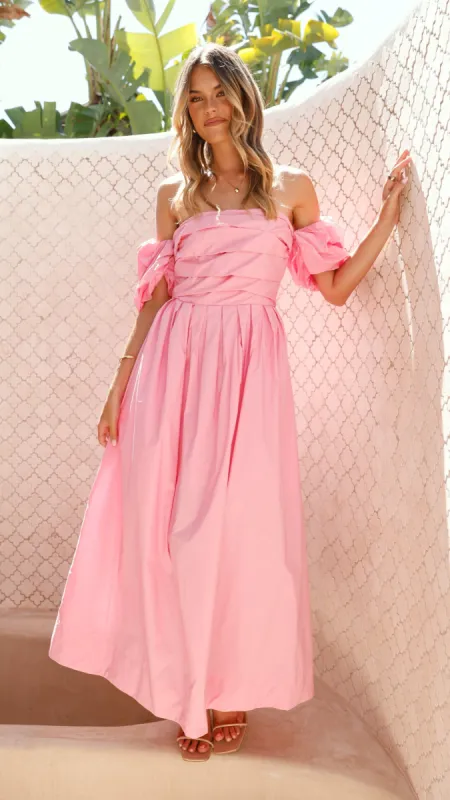 Caelius Midi Dress - Pink sold by Billy J