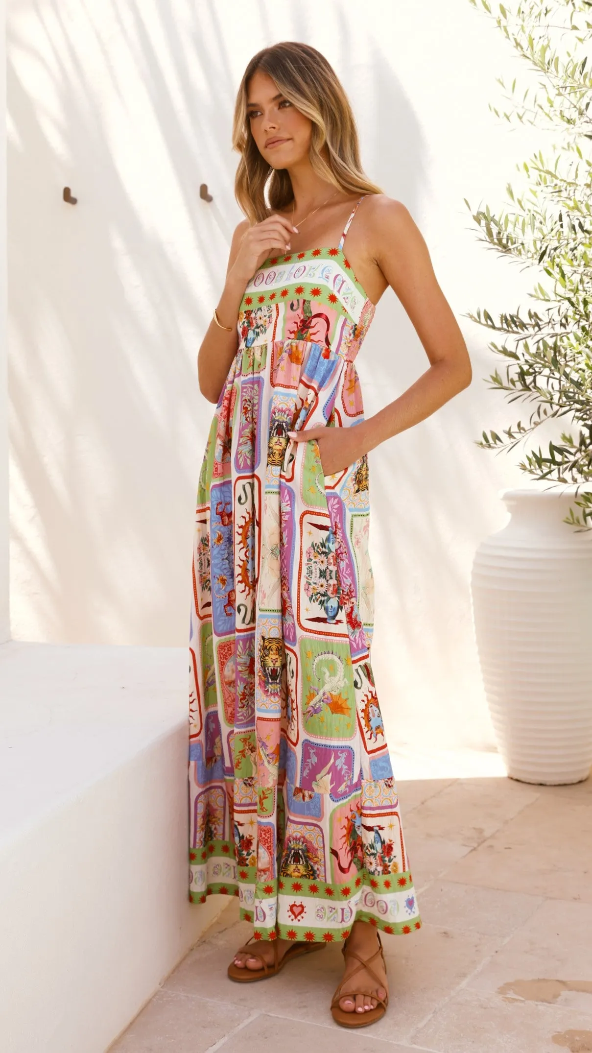 Nadie Maxi Dress - Aztec Print sold by Billy J product image thumbnail 3