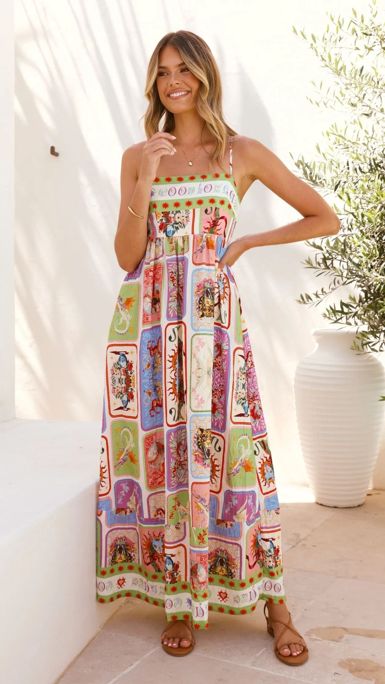 Nadie Maxi Dress - Aztec Print sold by Billy J product image thumbnail 5