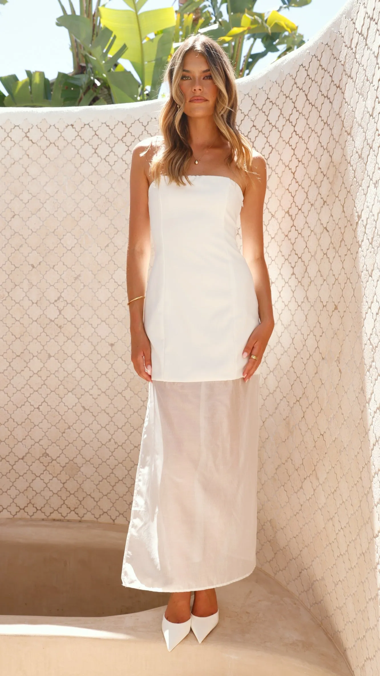 Hazella Maxi Dress - White sold by Billy J product image thumbnail 3