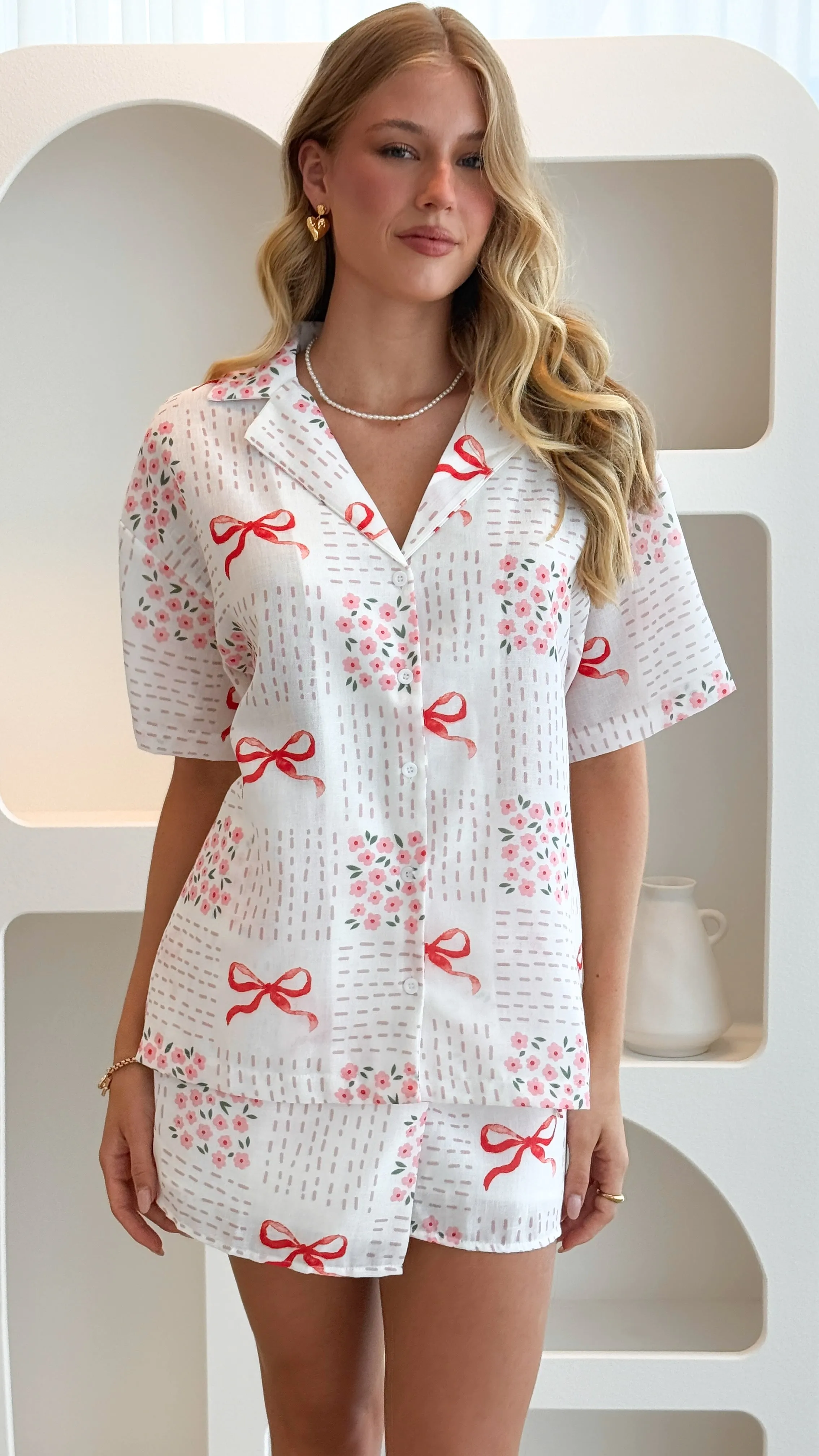 Abilene Button Up Shirt - Sweet Bow Pink sold by Billy J product image thumbnail 3