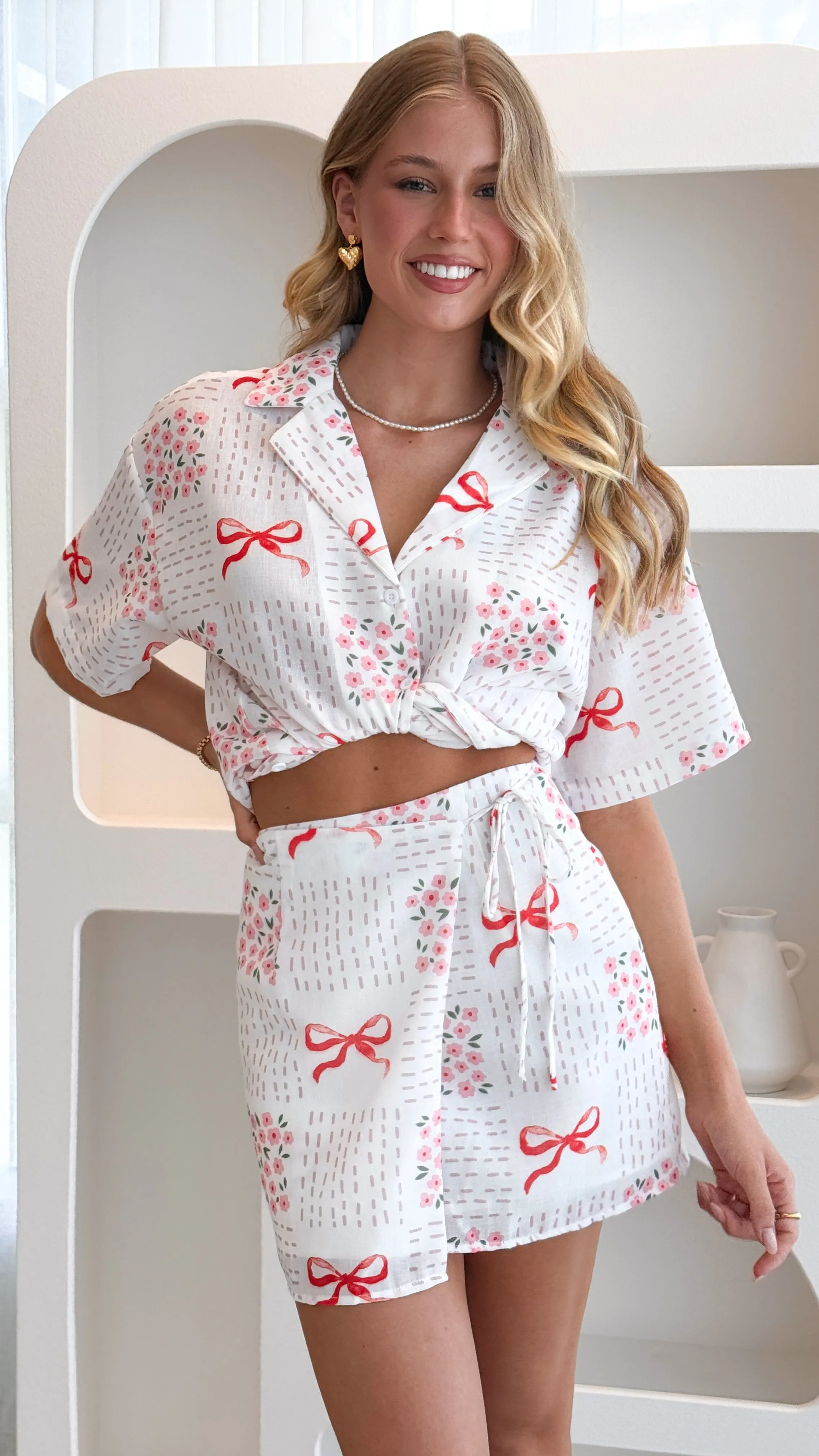 Abilene Button Up Shirt - Sweet Bow Pink sold by Billy J product image thumbnail 5