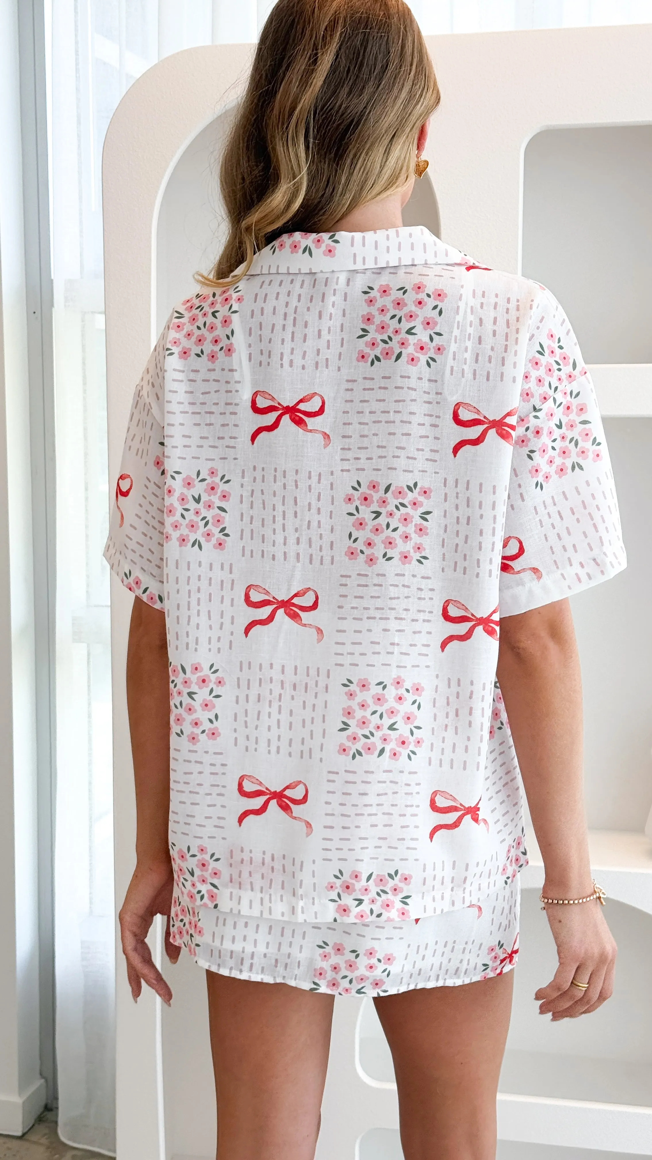 Abilene Button Up Shirt - Sweet Bow Pink sold by Billy J product image thumbnail 2