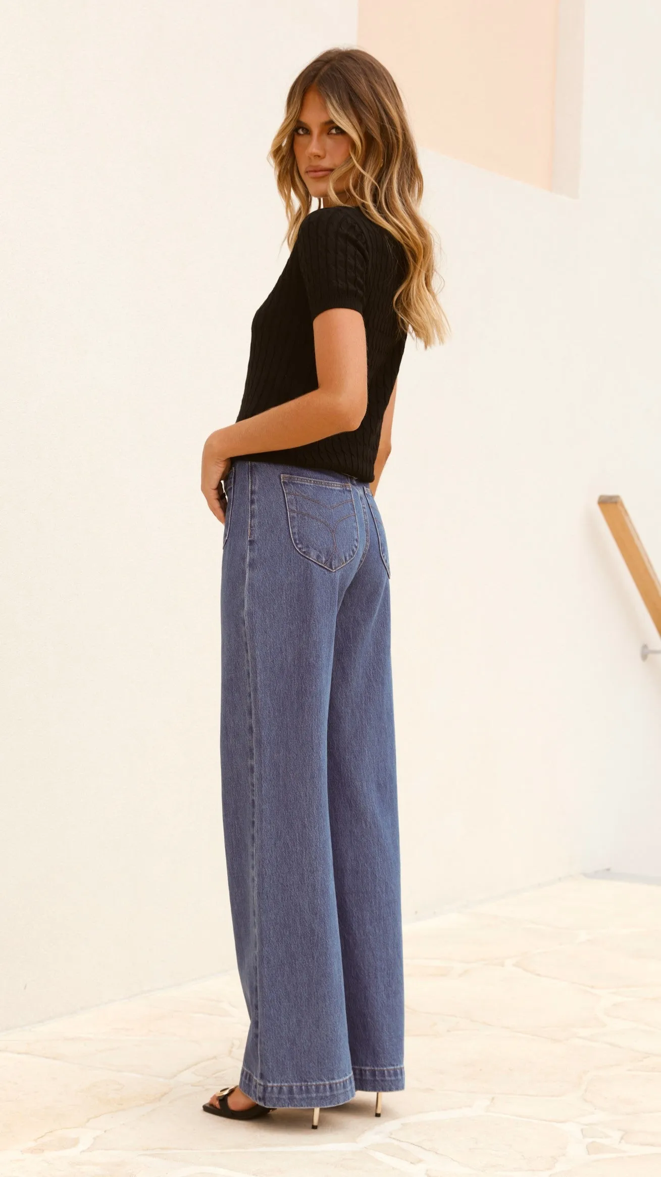 June Short Sleeve Knit Top - Black sold by Billy J product image thumbnail 2