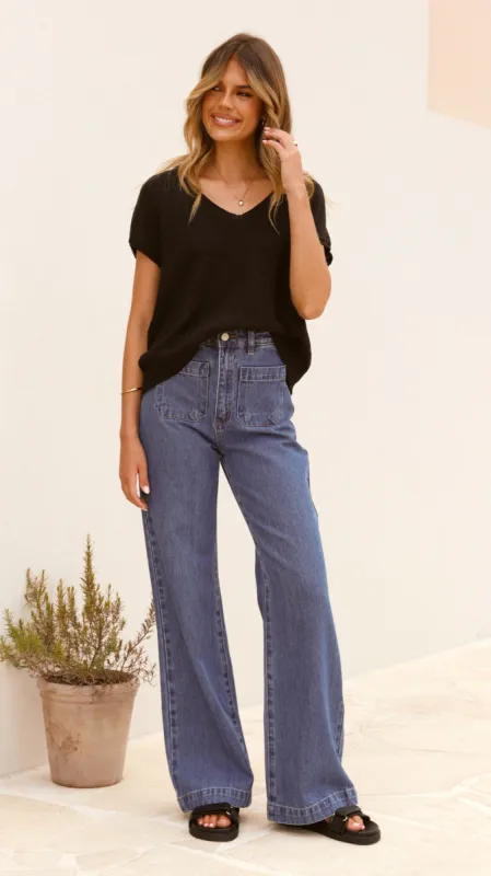 Stelaria Knit Top - Black sold by Billy J