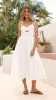 Ginnie Midi Dress - White sold by Billy J