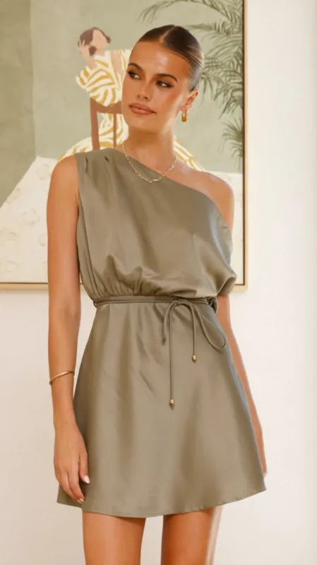 Prudence Mini Dress - Olive sold by Billy J
