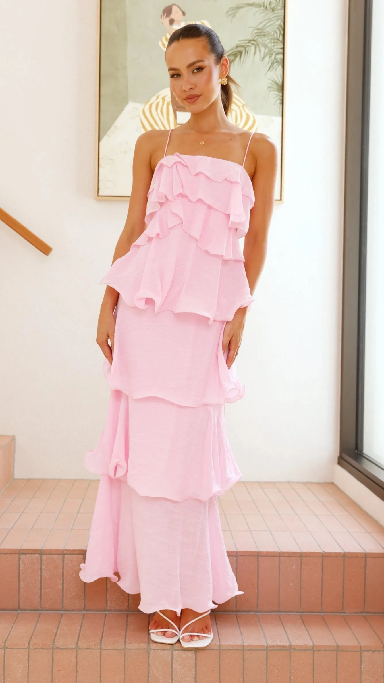 Brookie Maxi Dress - Pink sold by Billy J