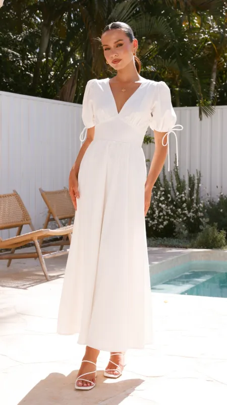 Sarai Maxi Dress - White sold by Billy J