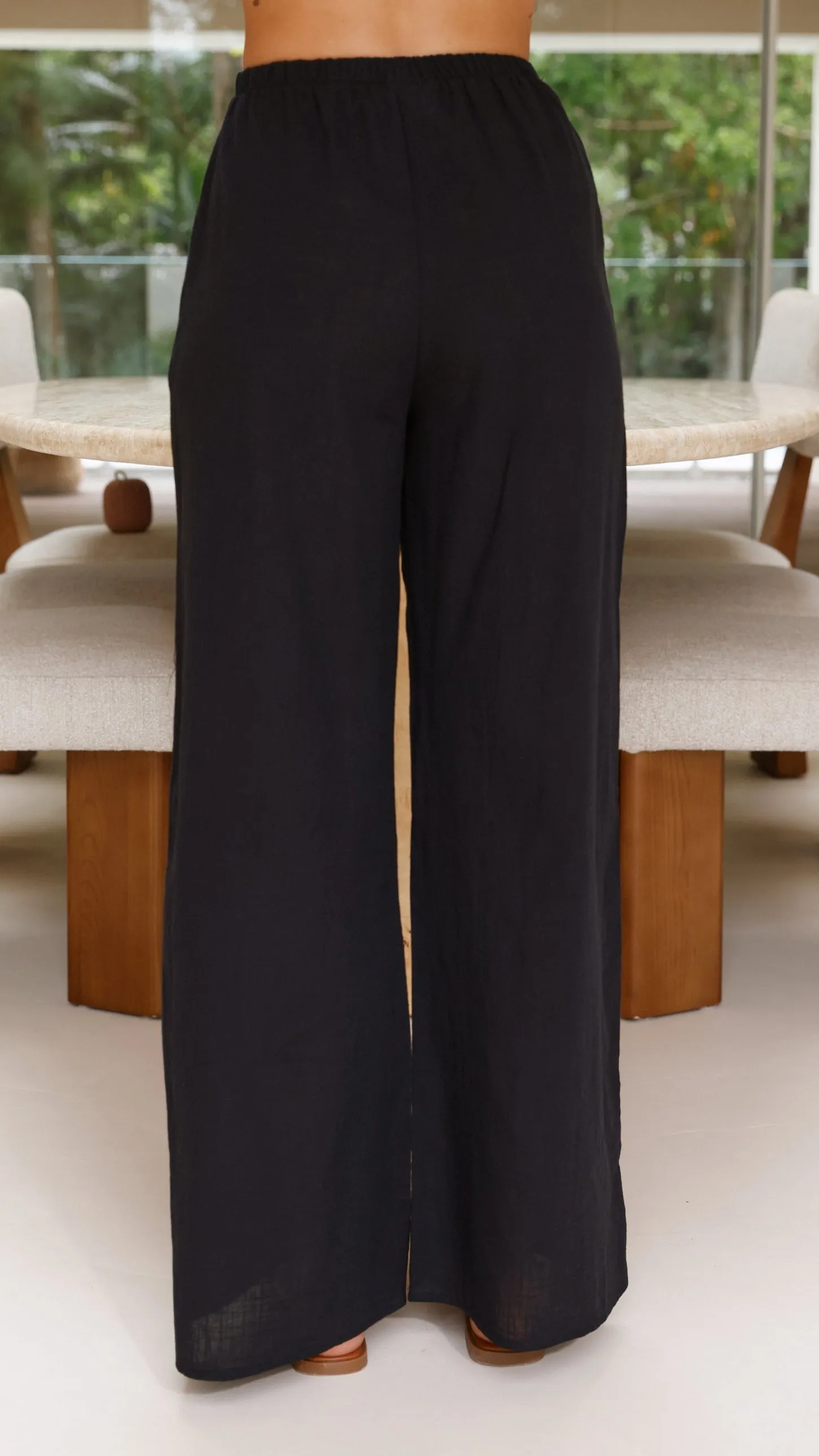 Sharni Strapless Pleat Top and Pants Set - Black sold by Billy J product image thumbnail 5