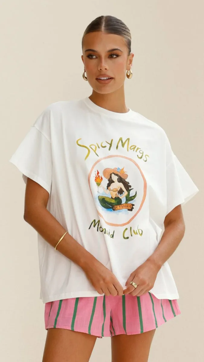 Mermaid Club Top and Shorts Set - White/Pink sold by Billy J product image thumbnail 5