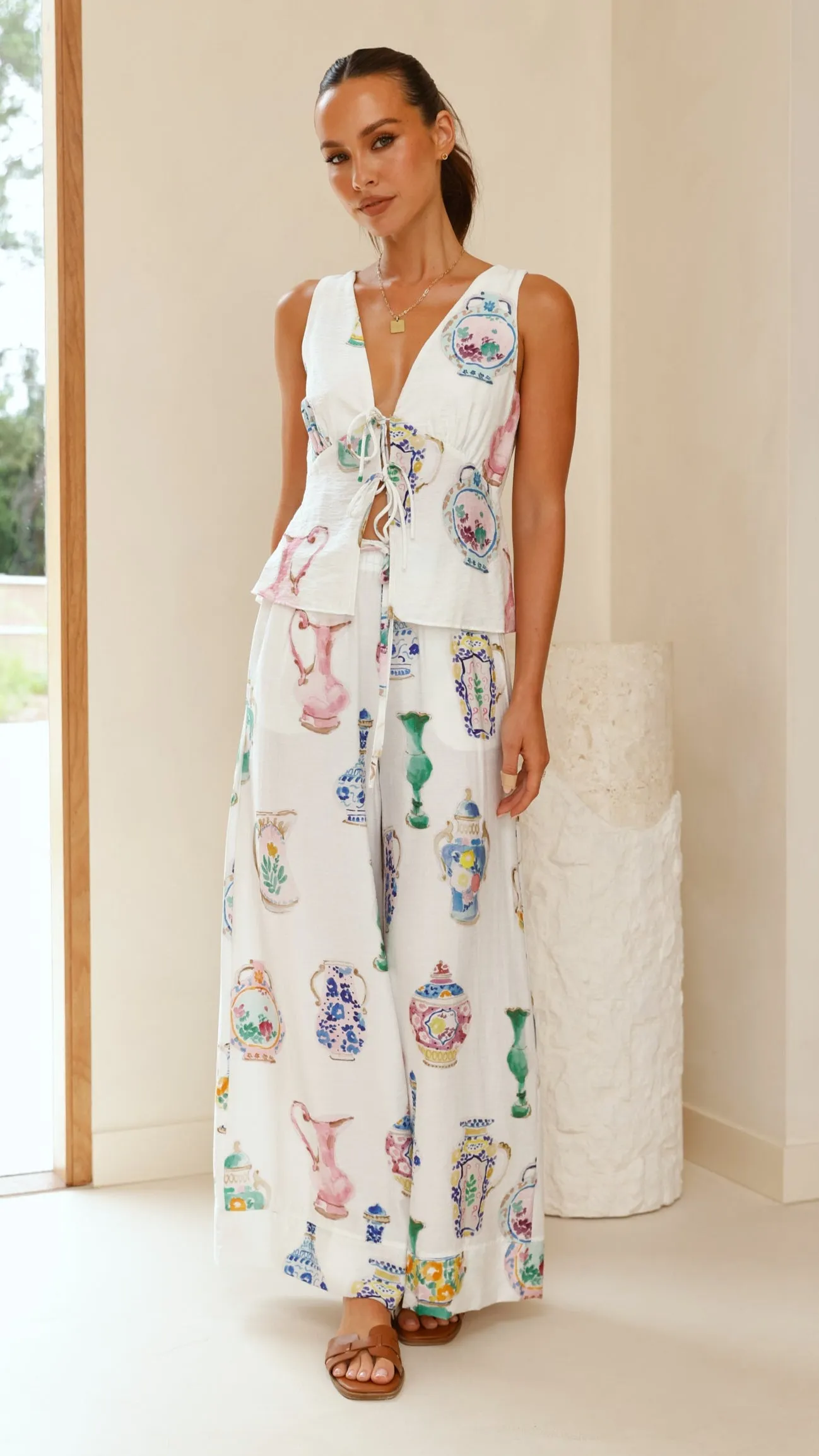 Sabin Pants - Vase Print sold by Billy J product image thumbnail 5