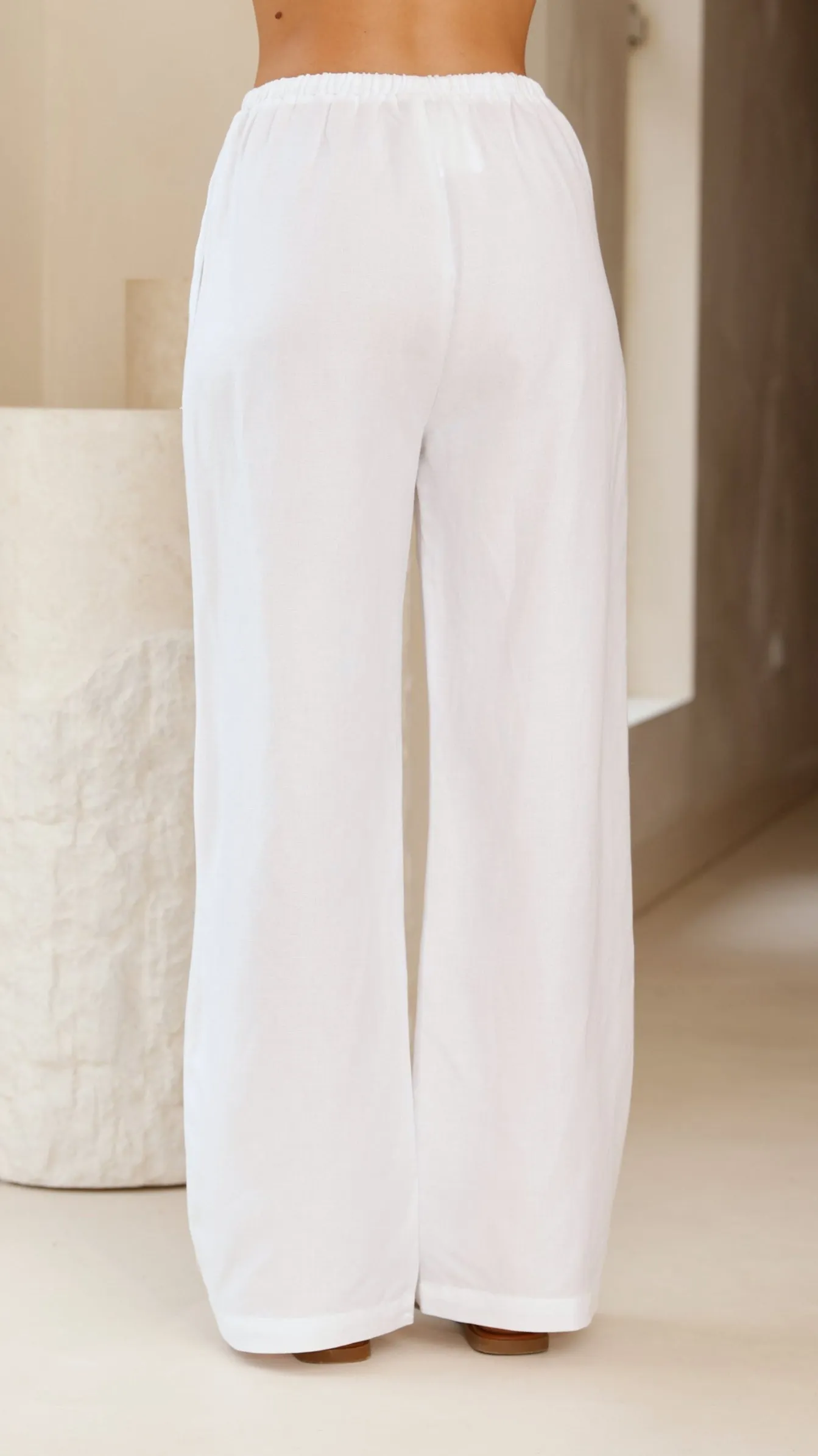 Neola Linen Pants - White sold by Billy J product image thumbnail 4