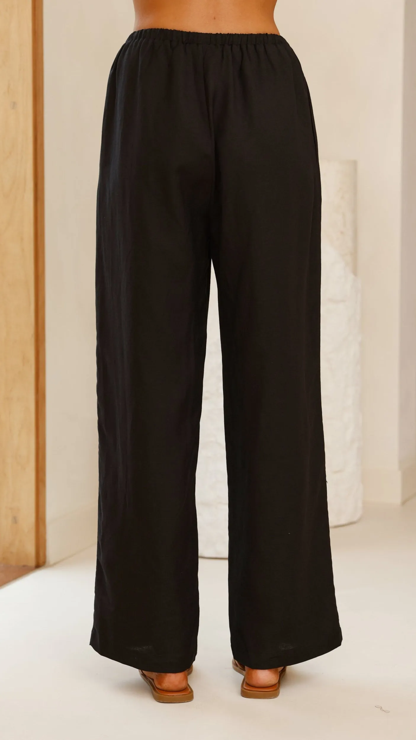 Neola Linen Pants - Black sold by Billy J product image thumbnail 4