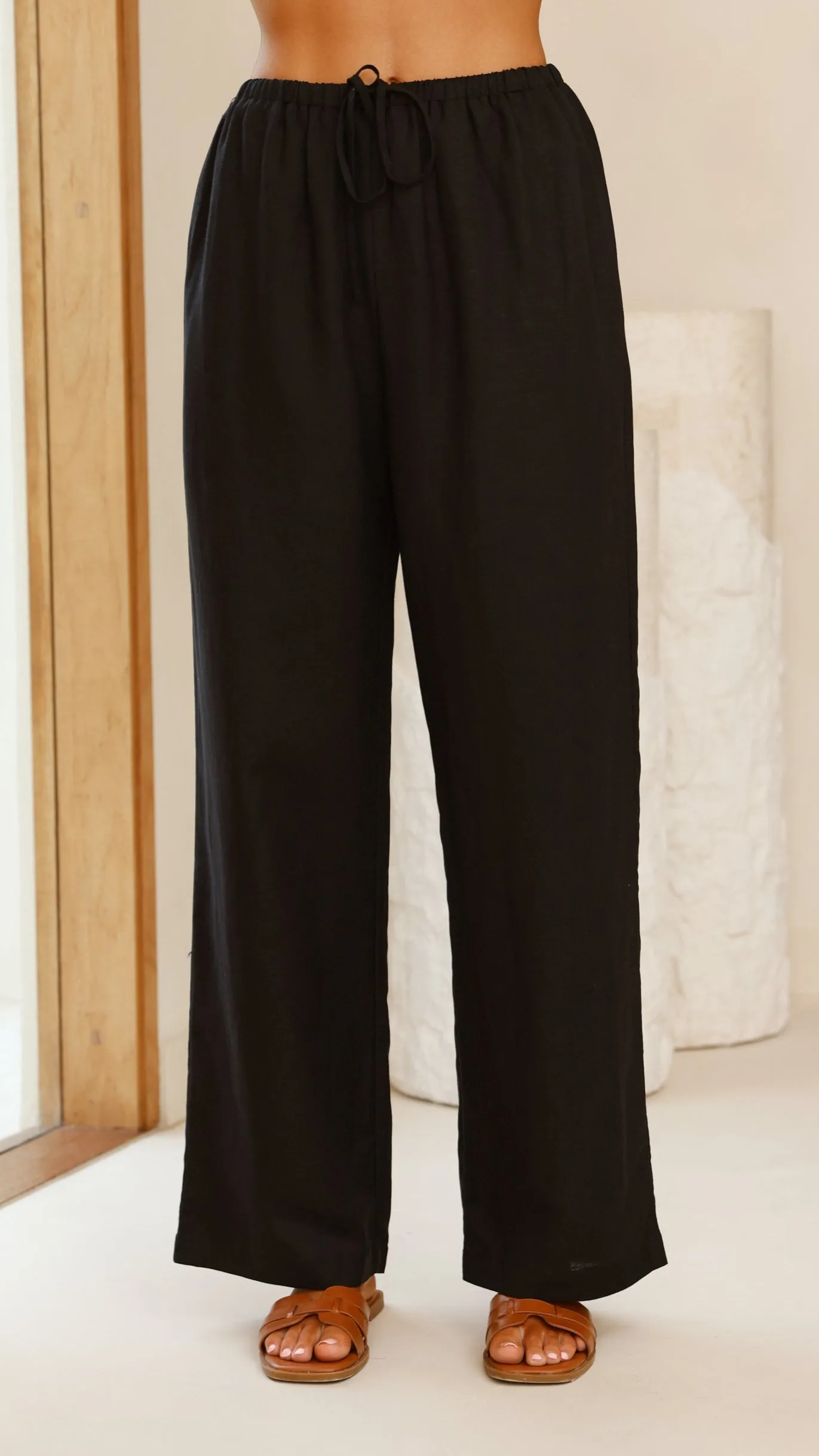 Neola Linen Pants - Black sold by Billy J product image thumbnail 2