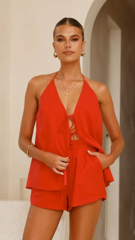 Octavia Shorts - Red sold by Billy J