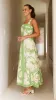 Mandy Maxi Dress - Sage / Cream sold by Billy J