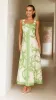 Mandy Maxi Dress - Sage / Cream sold by Billy J